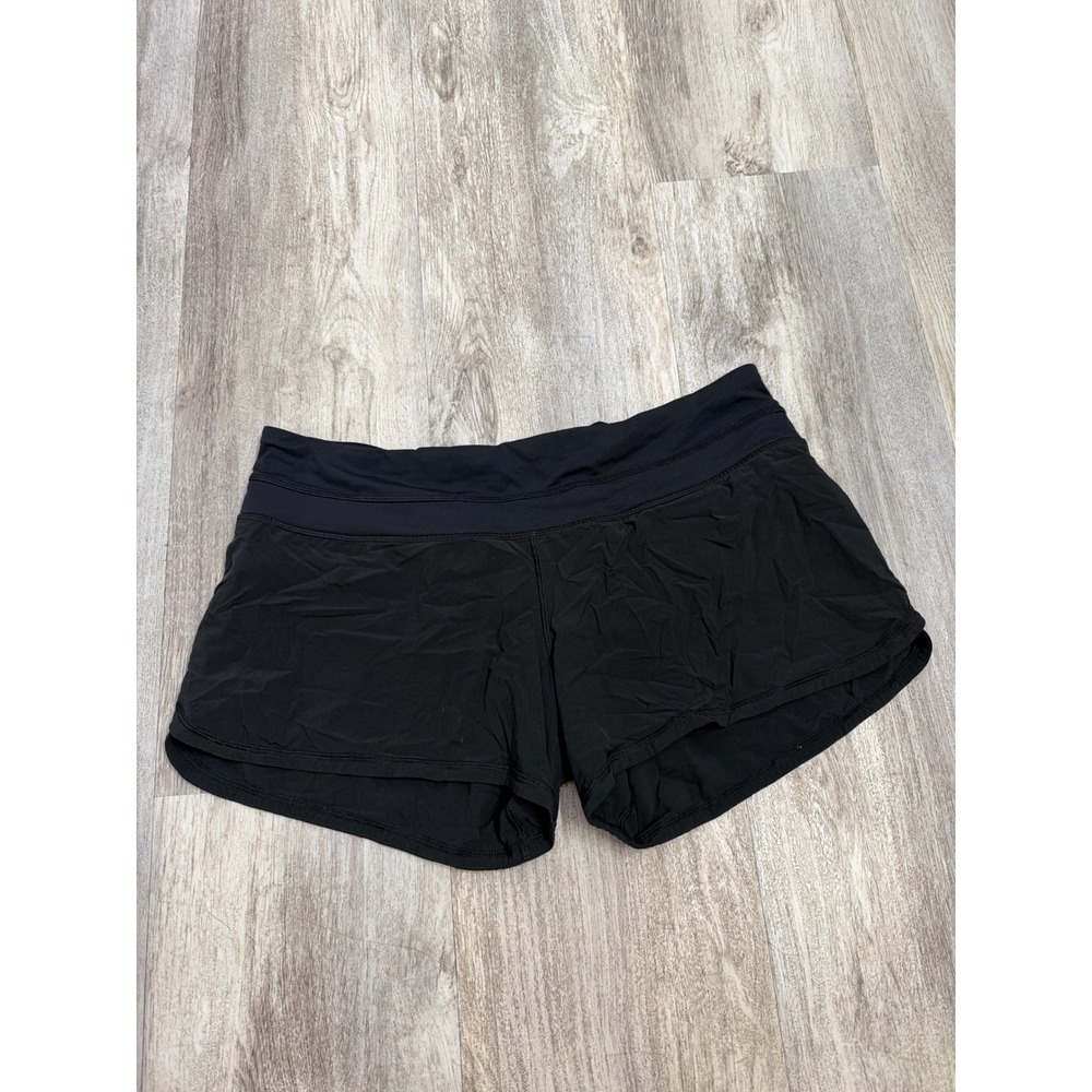 Lululemon Speed Up Low-Rise Lined Short 2.5 Black Running Shorts Womens Size 10